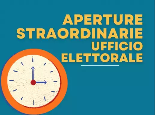 APERTURA STRAORDINARIA UFFICIO ELETTORALE
